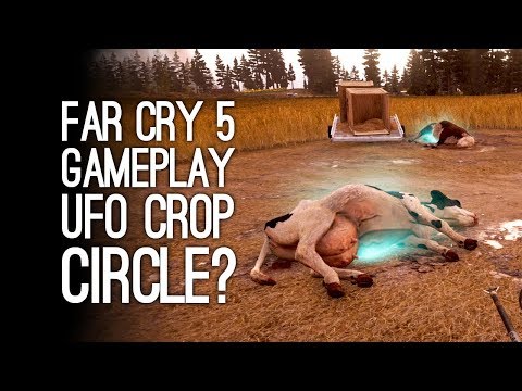 Far Cry 5 Gameplay: UFO CROP CIRCLES! FIRE PIGS! (Let's Play Far Cry 5)
