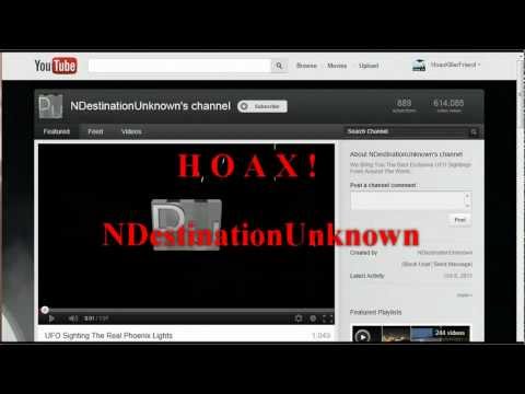 HOAX! NDestinationUnknown – UFO Sighting Unknown Object South Carolina