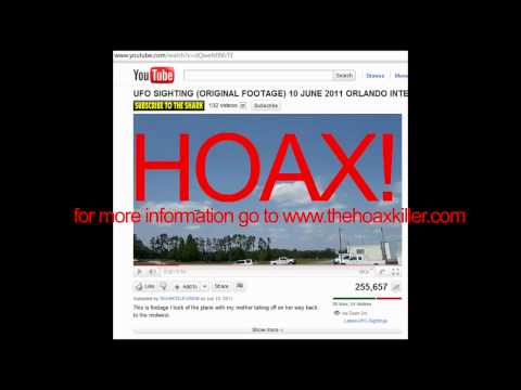 HOAX! – UFO SIGHTING 10 JUNE 2011 ORLANDO INTERNATIONAL AIRPORT