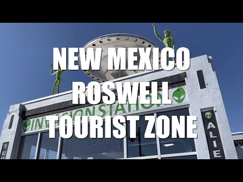 Walking Tour New Mexico Roswell Downtown Alien UFO Tourist Epicenter Invasion Museums McDonald's